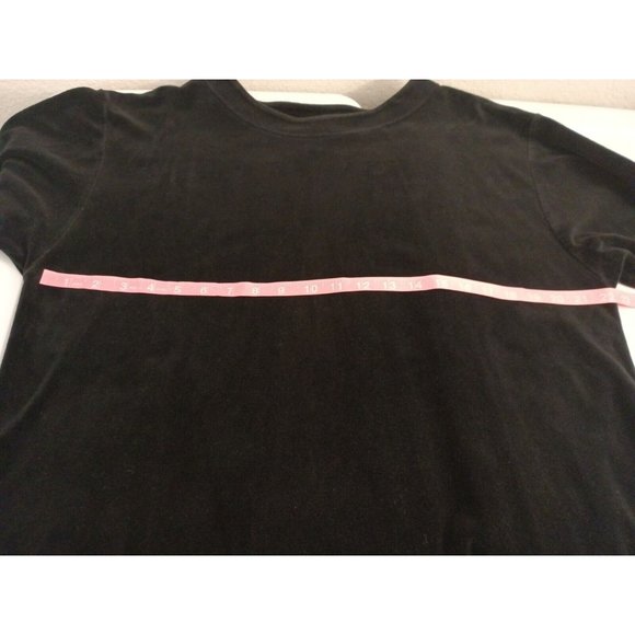 Women's Vintage pebble Court Black Long Sleeve Soft Sweat Shirt Size Large - Picture 7 of 8